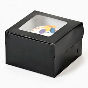 RTD-1805 : Black Cupcake Boxes at MovieNightParty.com