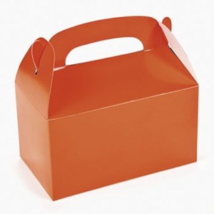RTD-2136 : Orange Treat Boxes for Party Favors at MovieNightParty.com
