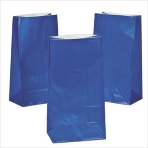 RTD-2315 : Royal Blue Paper Treat Bags at MovieNightParty.com