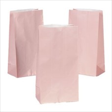 Pastel Pink Paper Treat Bags