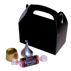 Mini Black Treat Box for Party Favors