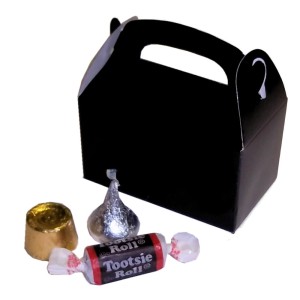 RTD-2623 : Mini Black Treat Box for Party Favors at MovieNightParty.com