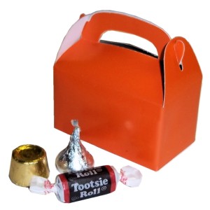 RTD-2624 : Mini Orange Treat Box for Party Favors at MovieNightParty.com