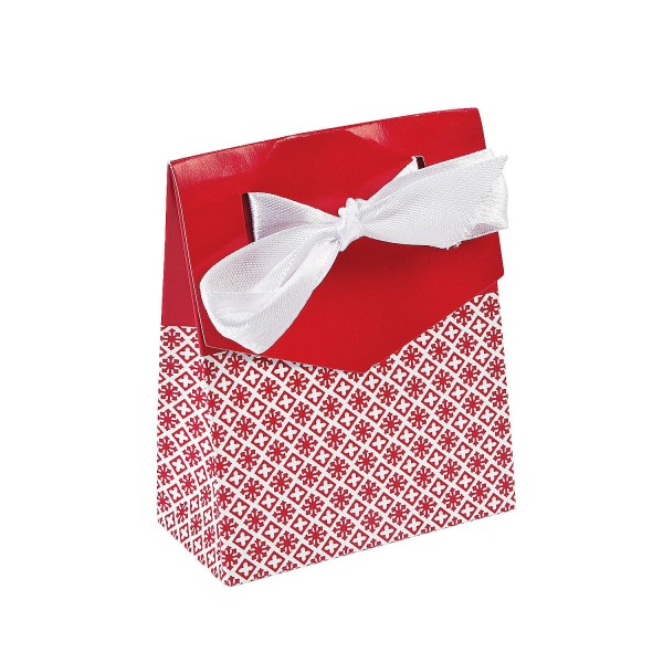 Tent Style Red Gift Box with Bow Tent Style Red Gift Box with Bow