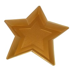 Gold Star Shaped 13 inch Snack Tray